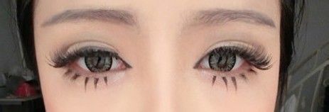 戴美瞳怎么化妆