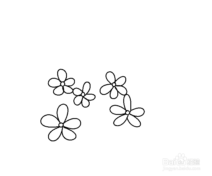 蝴蝶和花朵怎么画