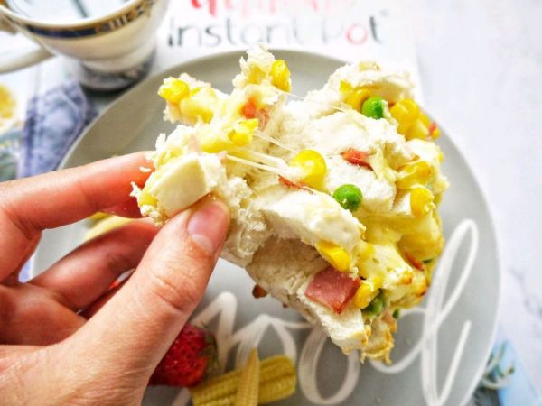 培根芝士烤馒头