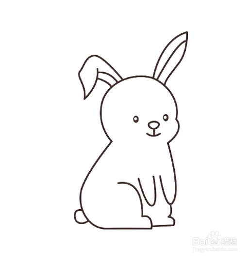 如何画手卡通兔子的简笔画