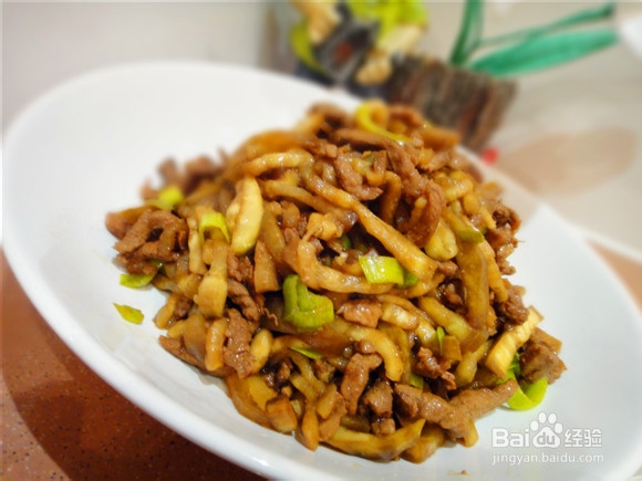 里脊肉炒茄丝