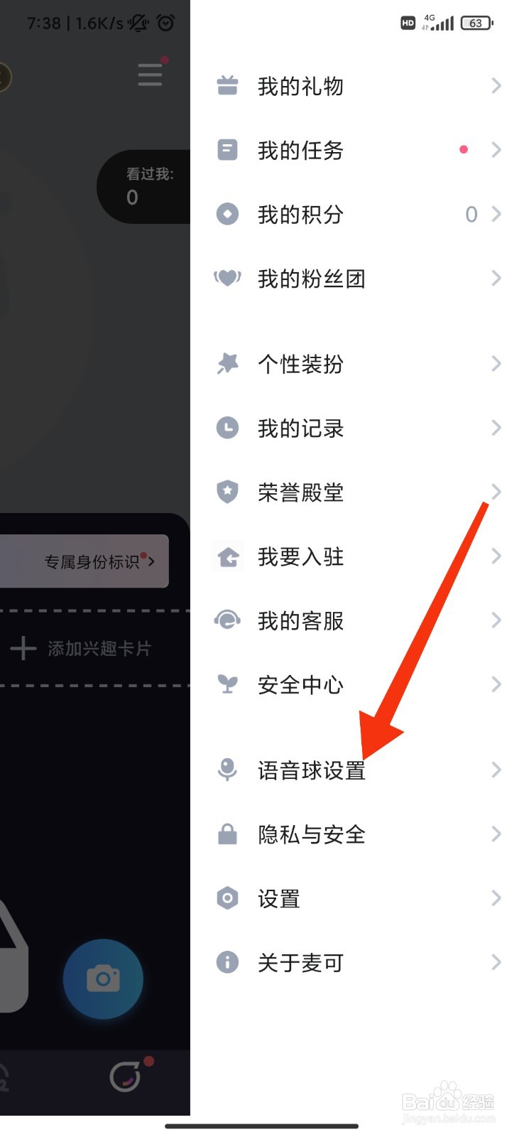 麦可怎么打开语音球