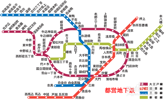 日本自由行-东京地铁攻略：[1]标志与总线路图