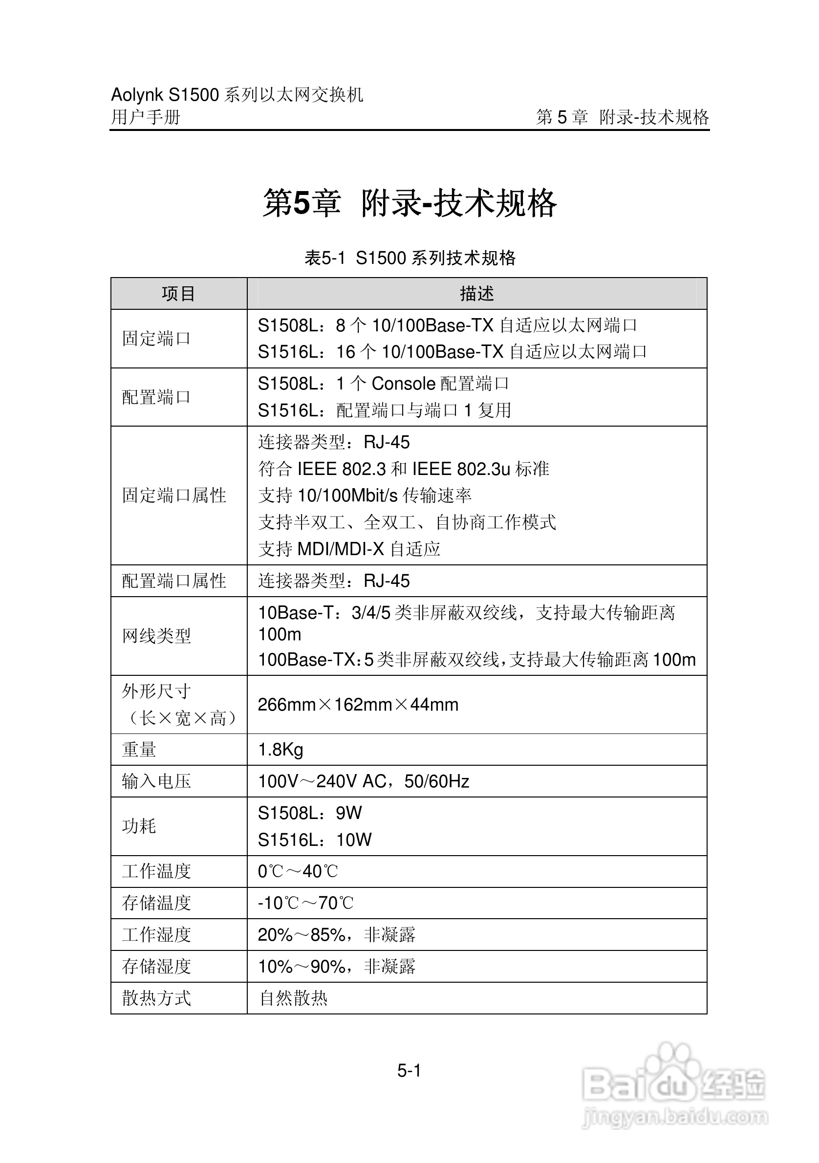 华三交换机S1500形说明书:[5]