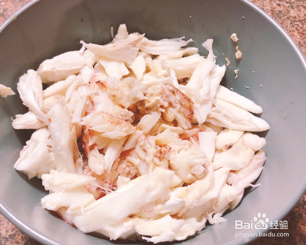 细腻美味的蟹肉肉炒年糕菜