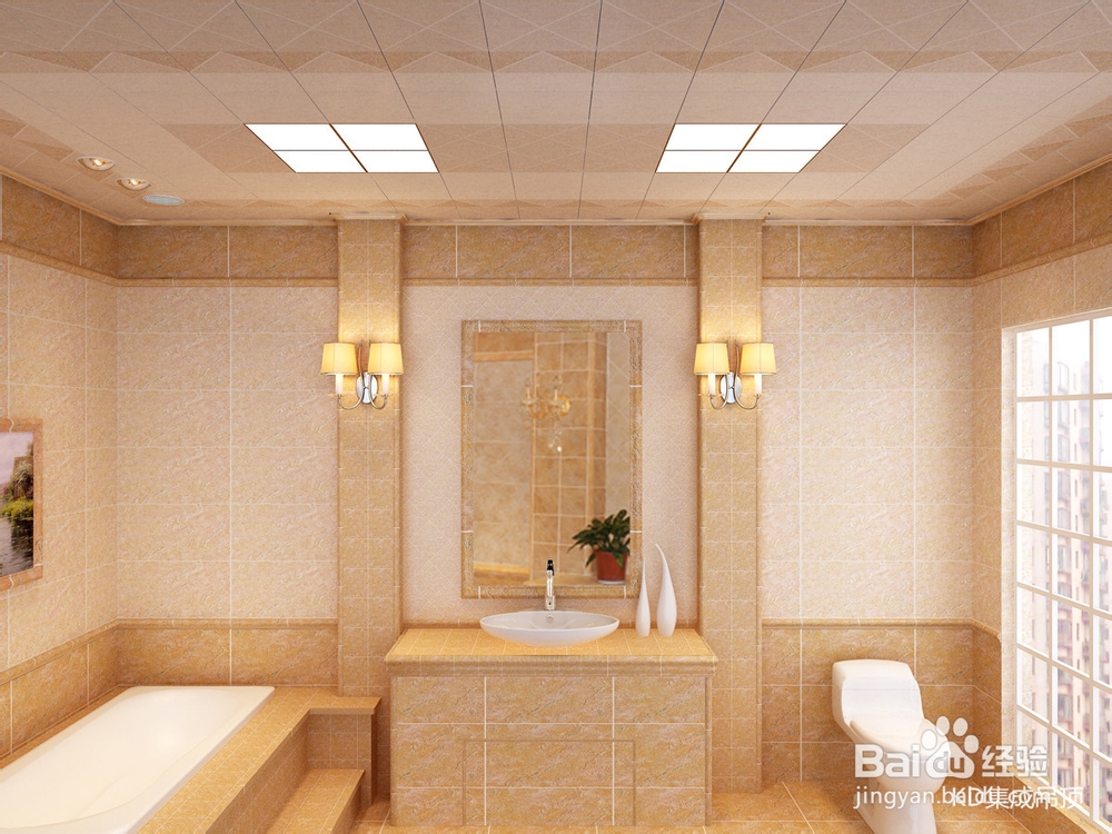 集成吊顶效果图仿古系列设计