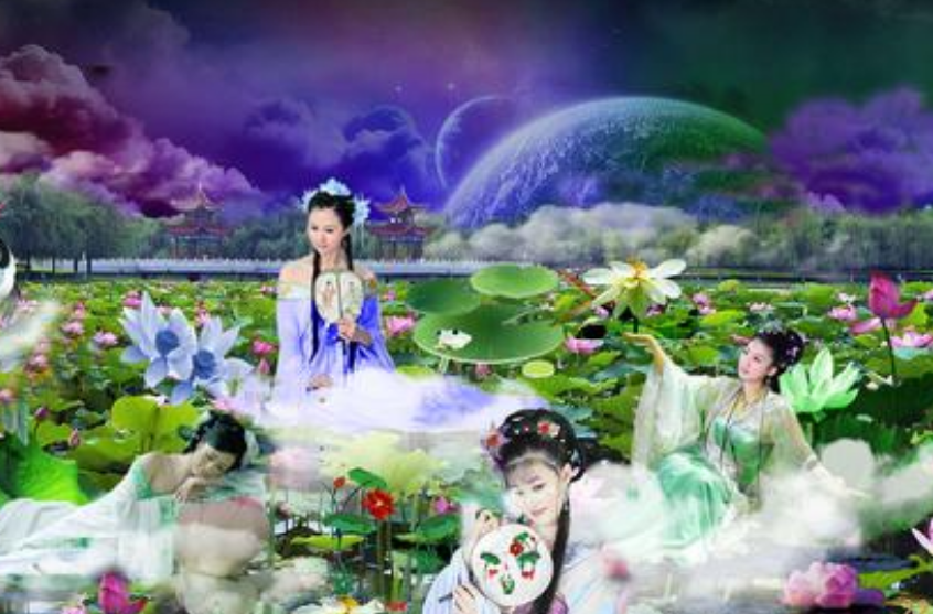 听奶奶讲昆仑山有个瑶池、我脑海中浮现出怎样的画面