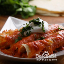 鸡肉辣酱玉米卷