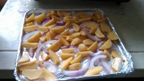 烤鸡翅洋葱小土豆