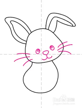 如何画可爱的兔子