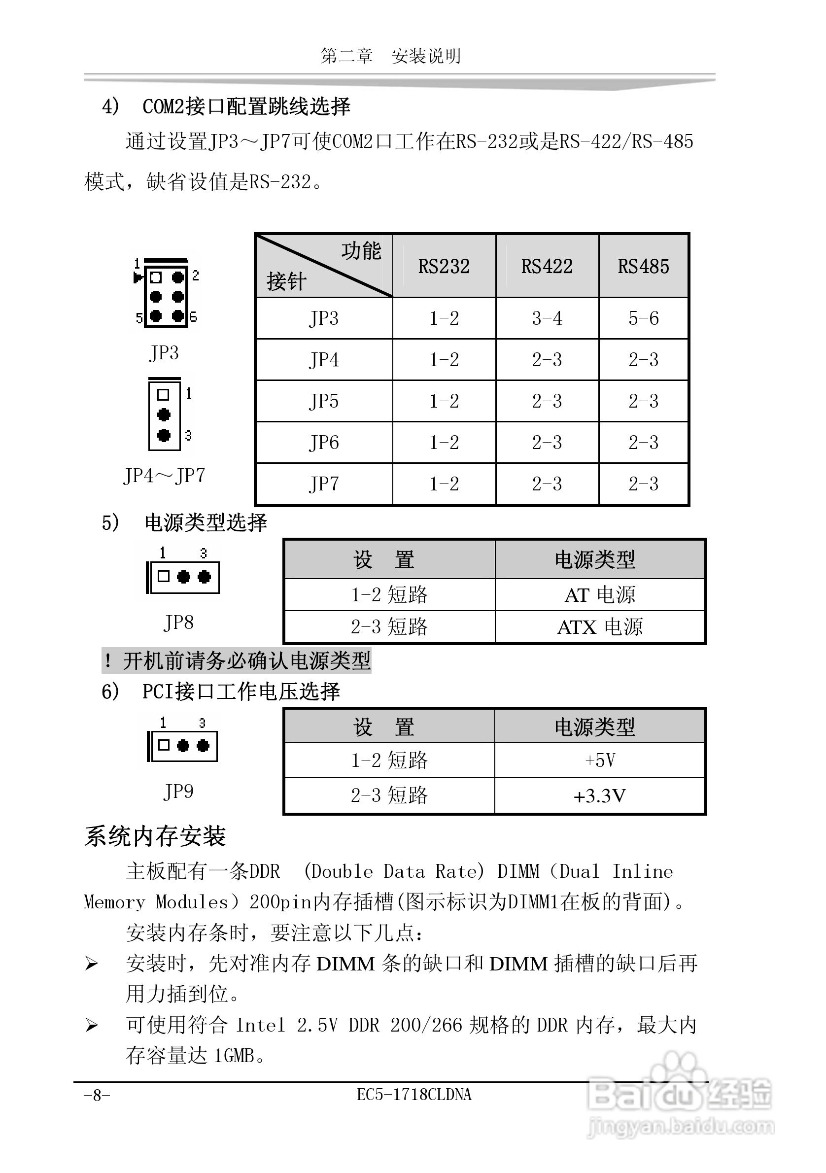 研祥EC5-1718CLDNA工业级CPU板卡说明书:[2]