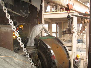 立磨磨辊辊芯磨损修复手册