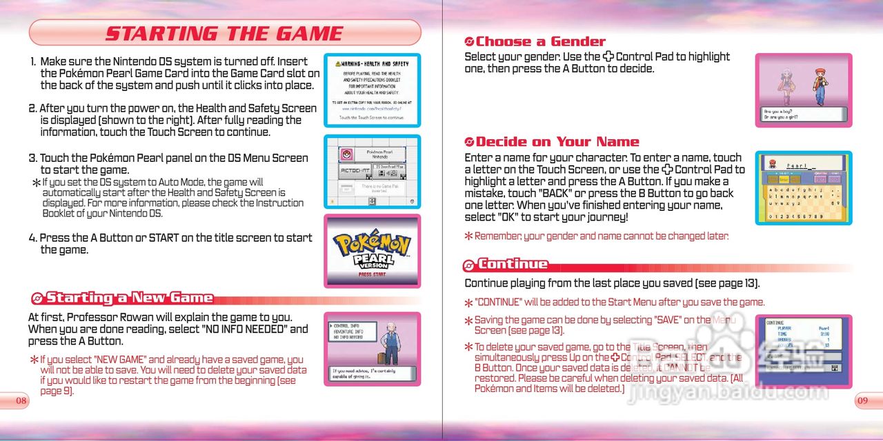 任天堂PokmonPea型游戏机说明书:[1]