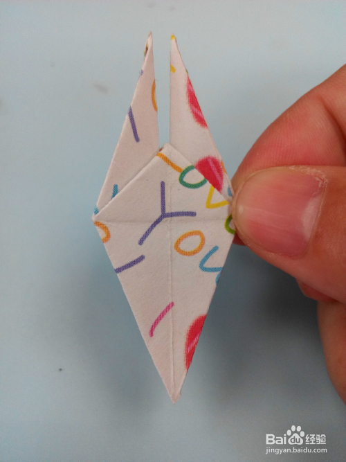 简易折千纸鹤教程图解