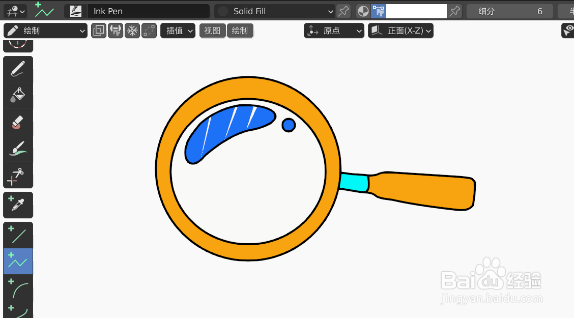 如何使用blender2.9快速设计放大镜简图模型
