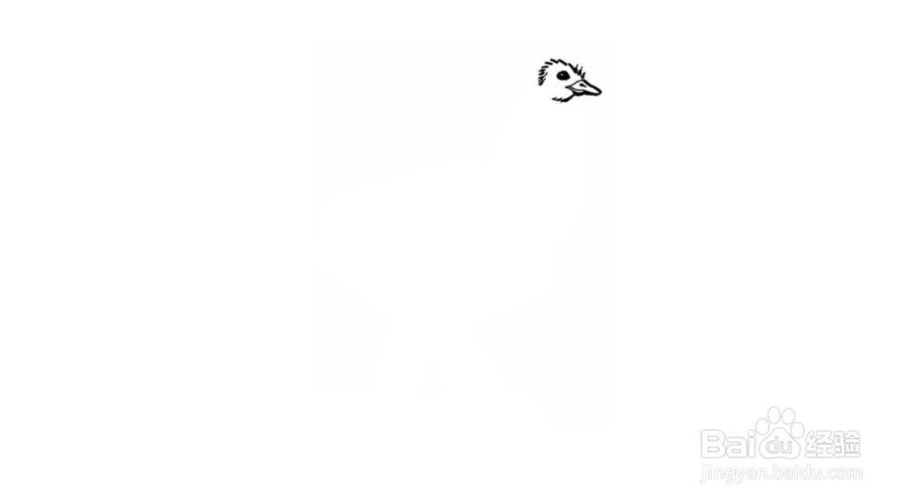 鸵鸟简笔画如何画
