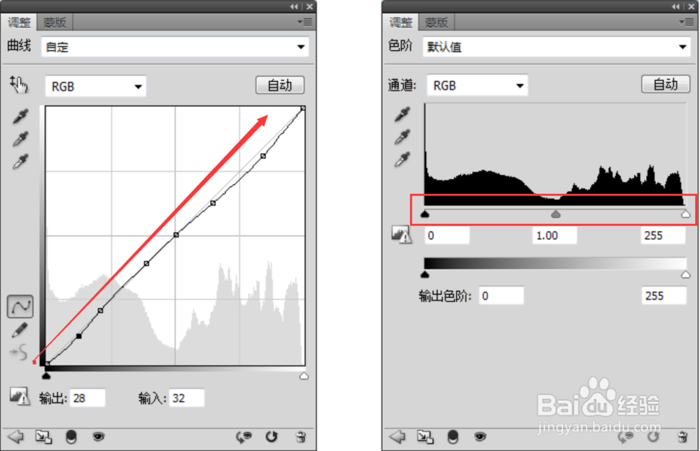 photoshop中曲线和色阶有什么异同点