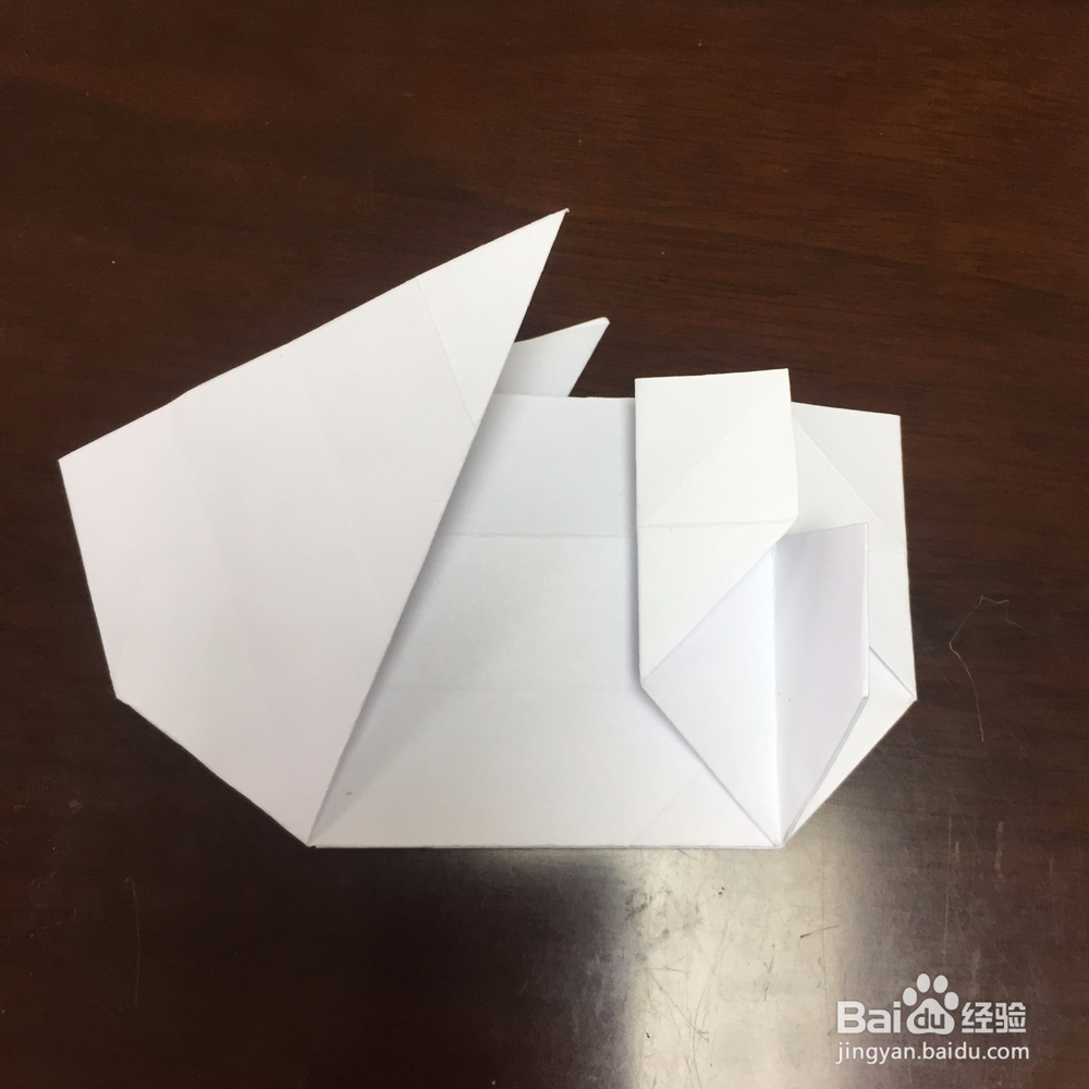 可爱小兔兔盒子的折纸方法详细图解