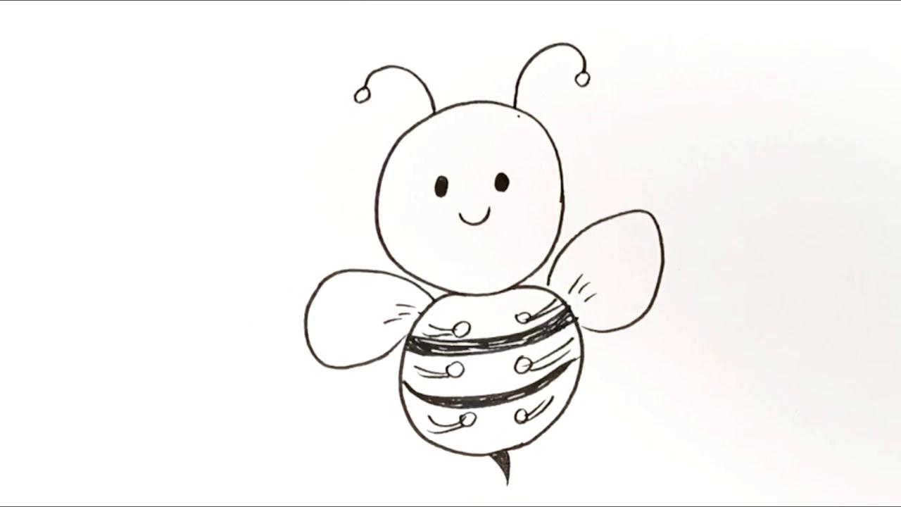怎样画小蜜蜂
