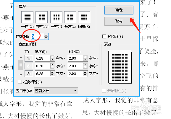 word文档怎么设置分栏
