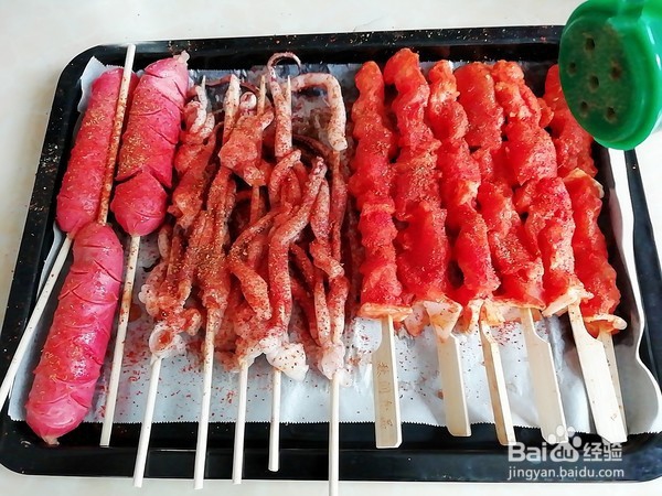 香辣烤串的步骤
