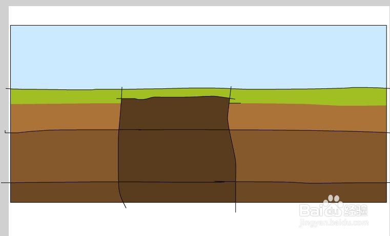 flash绘制一个大坑洞的方法