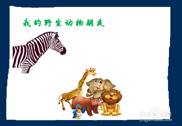 我的野生动物朋友手抄报-（我的野生动物朋友手抄报简单又漂亮）[图]