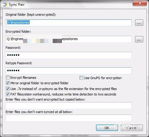 文件夹同步加密软件CryptSync