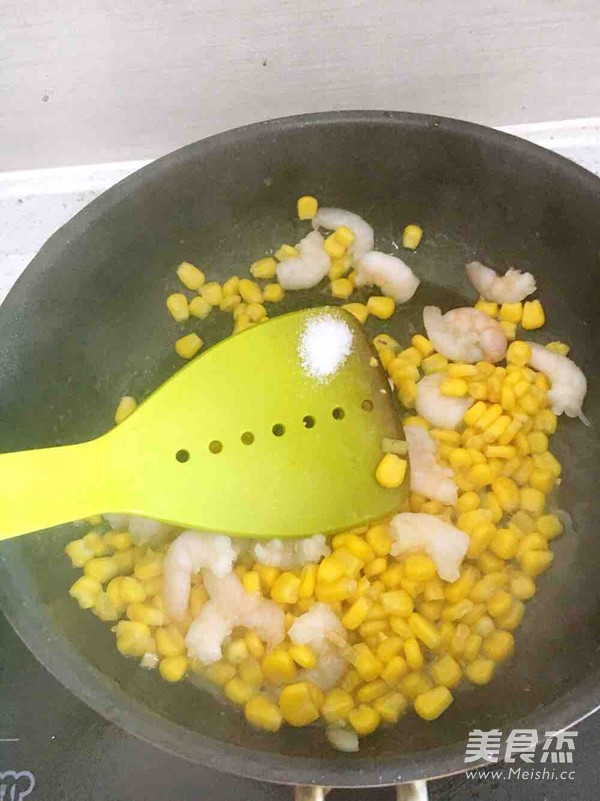 玉米虾仁的做法