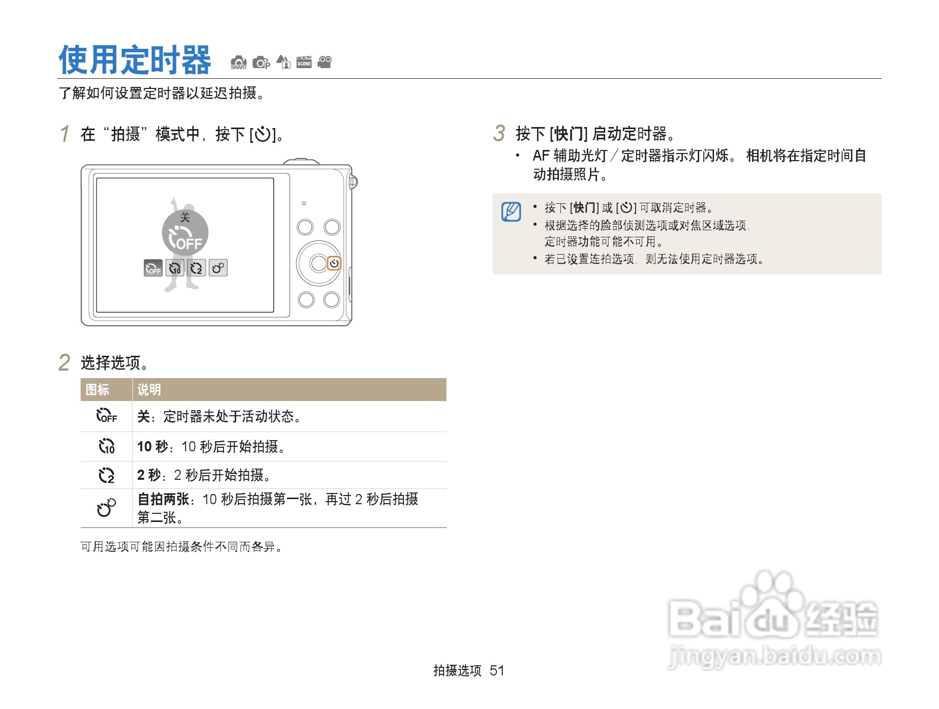 三星ST76数码相机使用说明书:[6]-百度经验