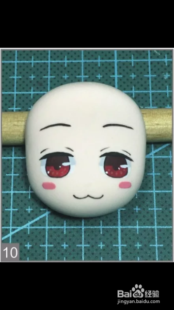 黏土手工教材之坂田银时的头部制作