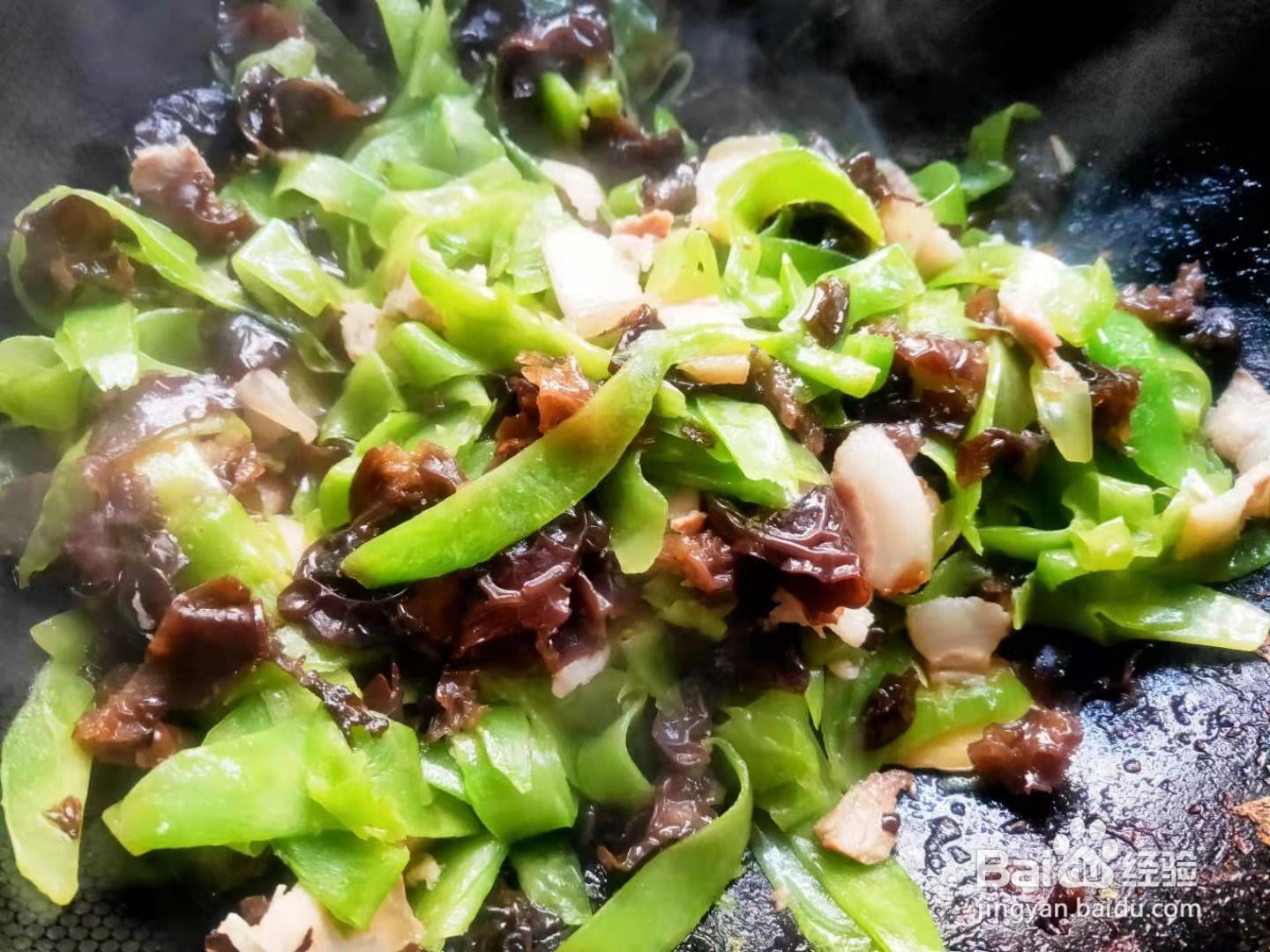 木耳青笋炒肉片怎么做好吃