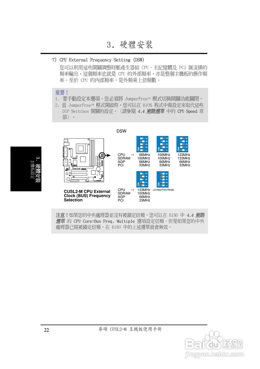 华硕CUSL2-M型主板说明书:[3]