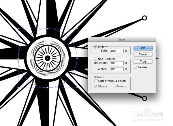 怎么用Illustrator设计一个华丽的罗盘