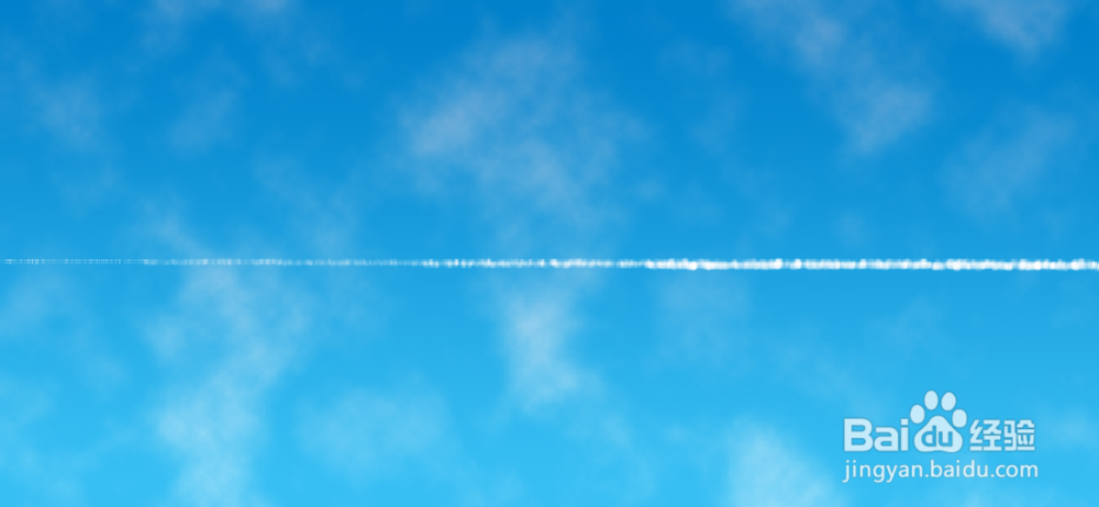 如何使用PS在蓝天下画一个飞机?