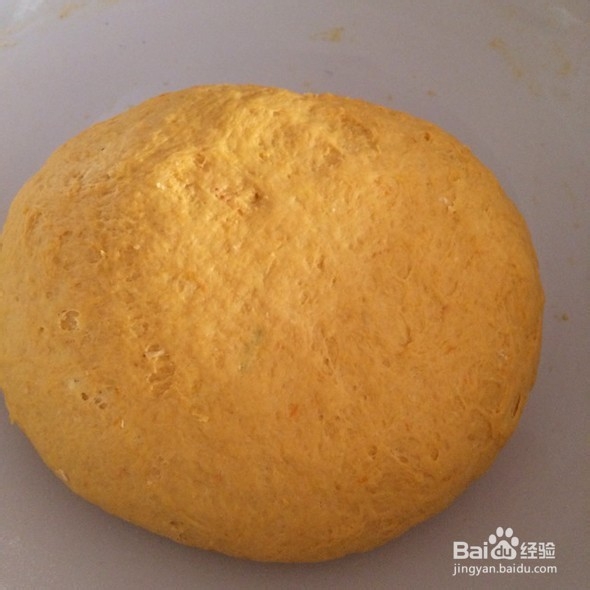 南瓜花卷的制作过程