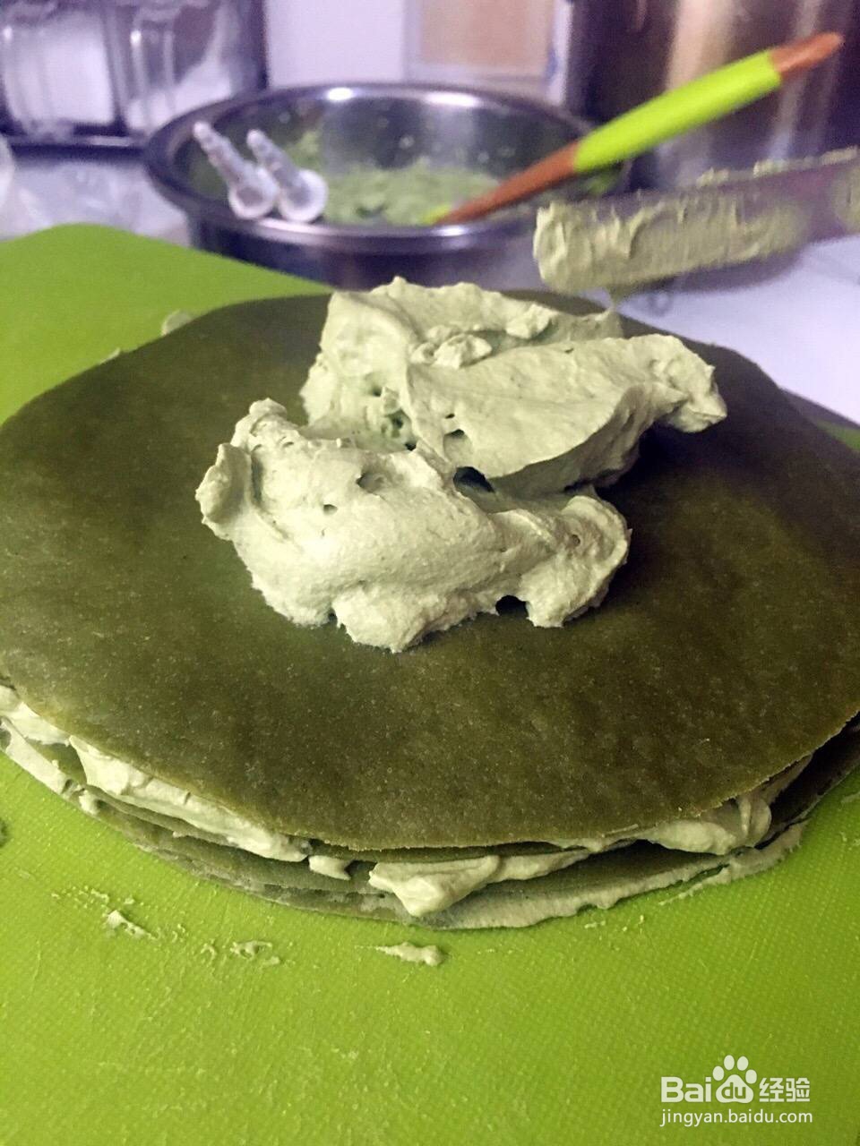 妈妈教我做的抹茶千层