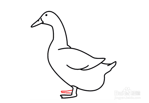 如何画鸭