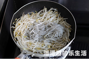 青蒜豆芽炒粉条