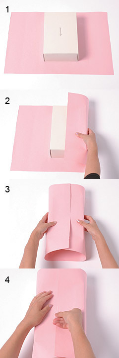 礼物包装方法——基本的方糖型的包装方法