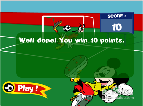 米老鼠踢足球攻略