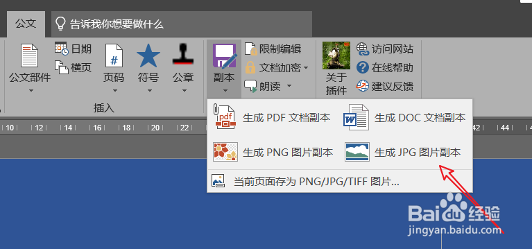 word文档保存为jpg格式