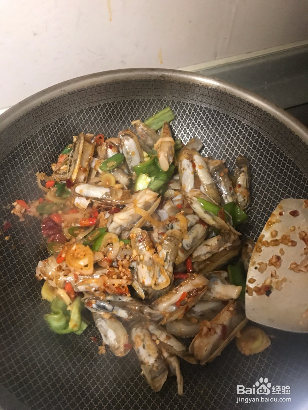 辣炒蛏子的做法