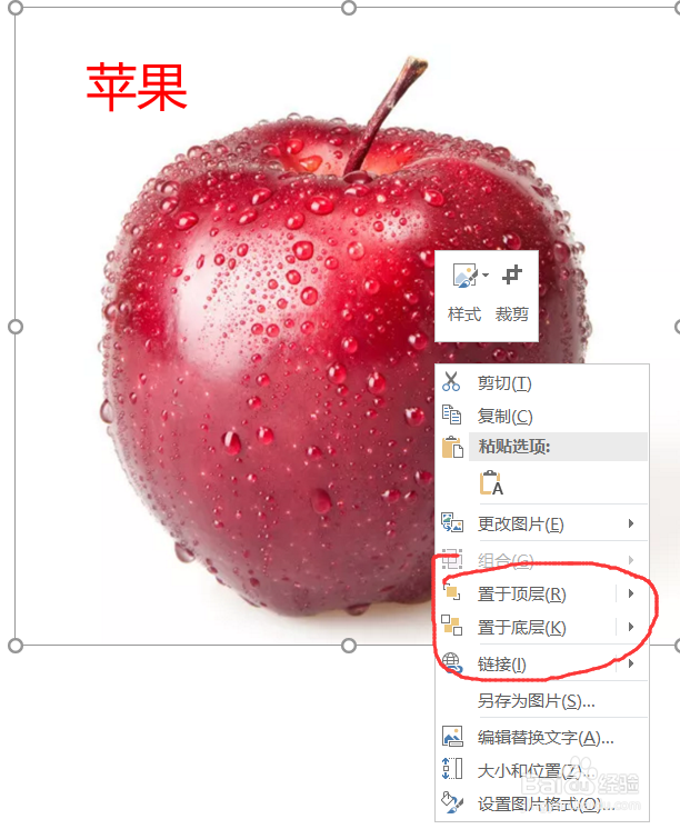 PPT如何调整元素层级关系把字放在图片上