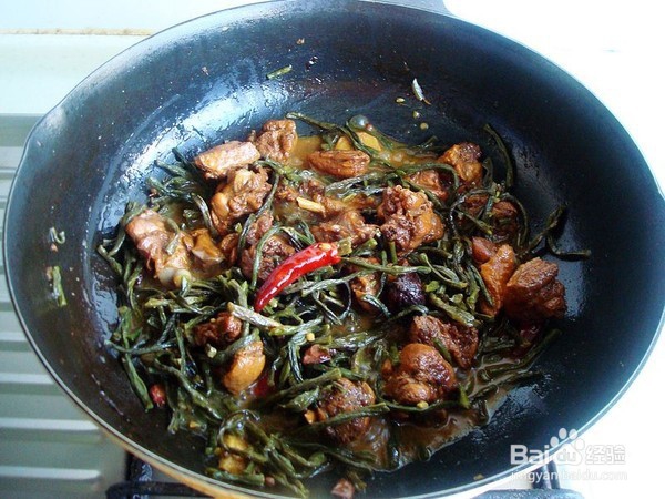 干豆角烧鸭的做法