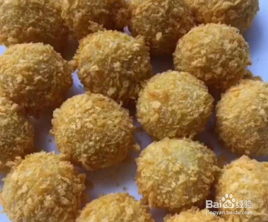 面包糠炸汤圆的做法