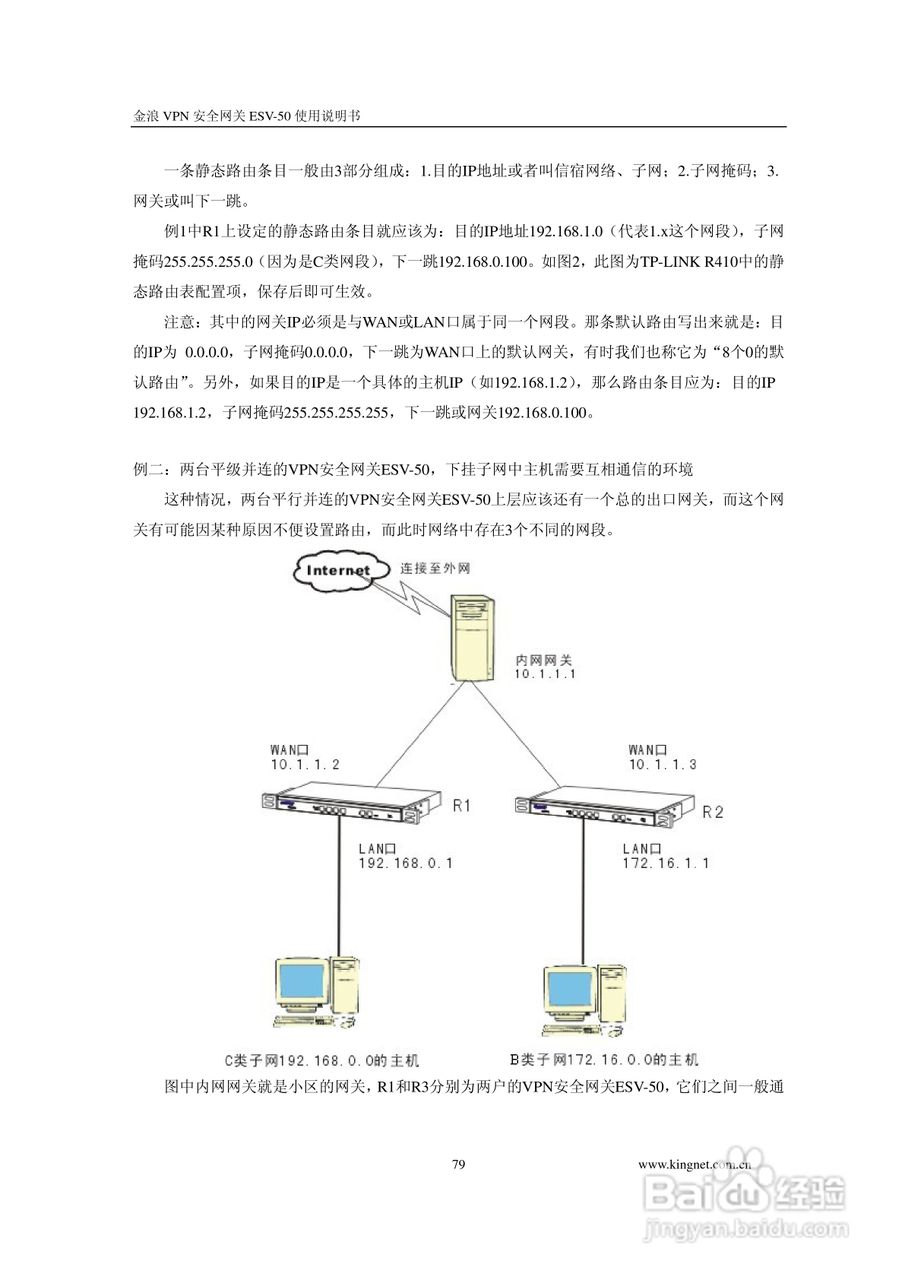 金浪ESV-50企业级路由器说明书:[8]