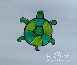 <b>简笔画：一只小乌龟</b>