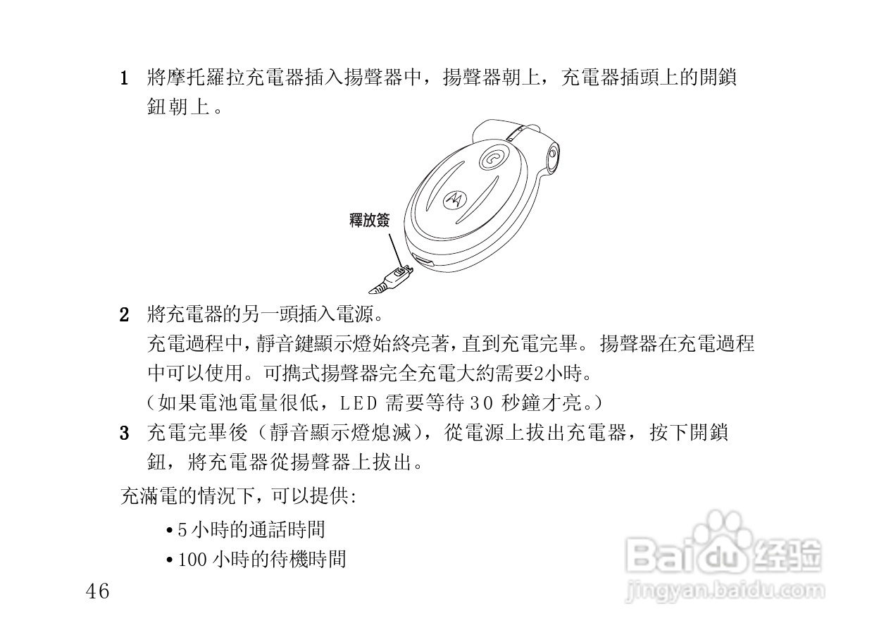 摩托罗拉HF820蓝牙耳机使用说明书:[6]