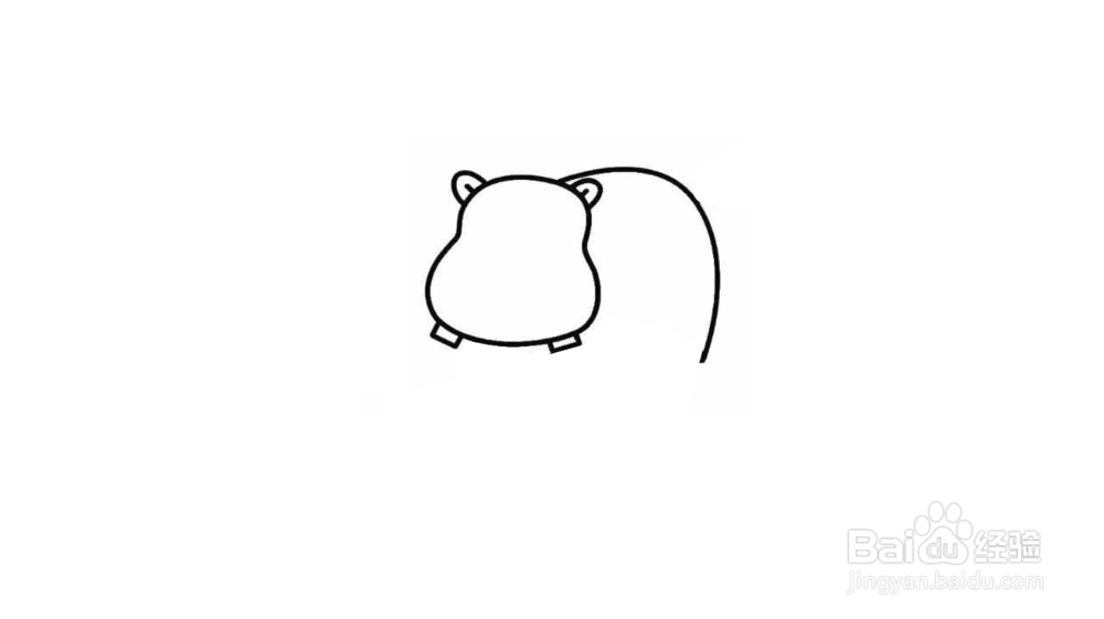 河马简笔画教程